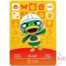 Carte Amiibo Animal Crossing 147 Scooter / Scoot [EUR] Série 2 Near Mint