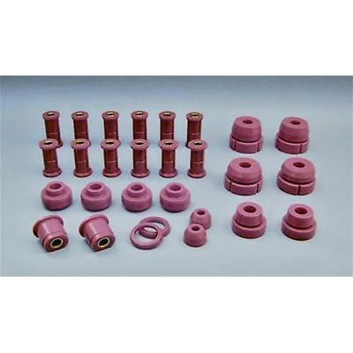 Kit de buje total de control de movimiento de protano Ford F-100 y F-150 2x2 66-79 (rojo) Foto 2 de 2