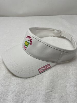 NWT Women’s Masters 2021 Cap 2021 MASTERS WHITE VISOR HAT AUGUSTA NATIONAL GOLF  main image 2