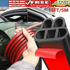 16ft Car Door Edge Trim Molding Rubber Seal Strip Scratch Protector Guard Decor
