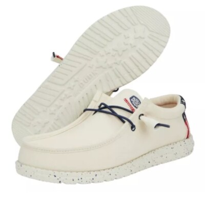 Hey Dude Wally Off White Patriotic Mens Size 11 Lightweight - New No Box HEYDUDE™ Wally Patriotic Shoe - Men main image 4