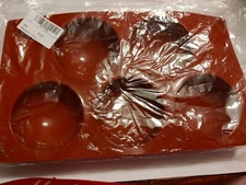 homEdge Extra Large 5-Cavity Semi Sphere Silicone Mold, 3 Pcs Baking Mold for