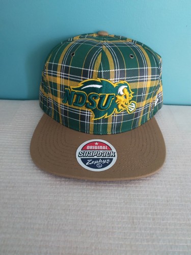 Ndsu Bison Plaid Snackback Zephyr Hat 
