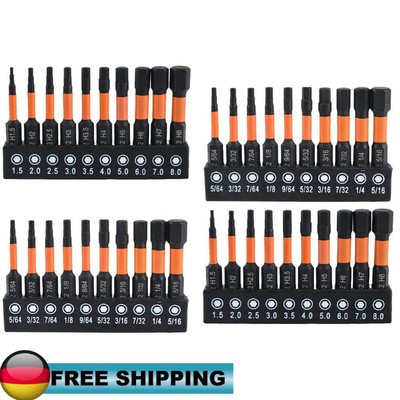 10/20 Pcs Allen Wrench Drill Bit Set S2 Steel Allen Key Drill Bit Set 2 In Long