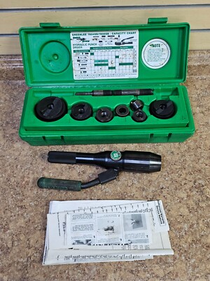 Greenlee 7804SB/7806SB Quick Draw Hydraulic Punch Driver Kit Pre-owned w/ Case