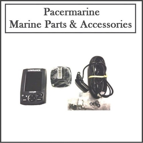 Lowrance Hook 2 4X Depth Sounder Fish Finder & Transducer 12v Battery