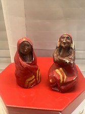 Vintage Pair Native American Indian Yakima Made In USA Salt & Pepper.