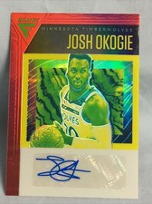 2019-20 Panini Chronicles Flux Red Prizm Auto Josh Okogie #FA-JOK Timberwolves