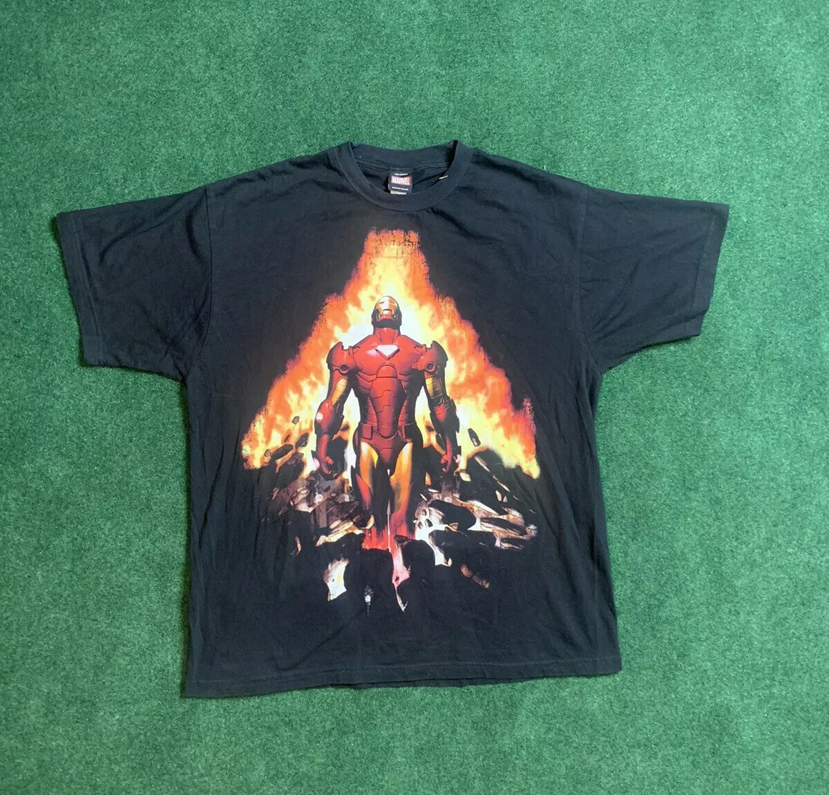 Vintage 2000 Marvel Comics Mad Engine Ironman Tshirt Tony Stark