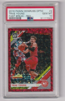 2019 Optic Prizm NBA Trey Young PSA 10