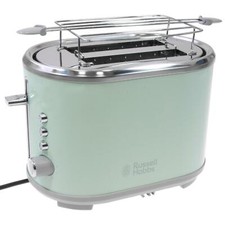 Russell Hobbs Retro Vintage Toaster Bubble Brötchenaufsatz 6 Stufen Türkis
