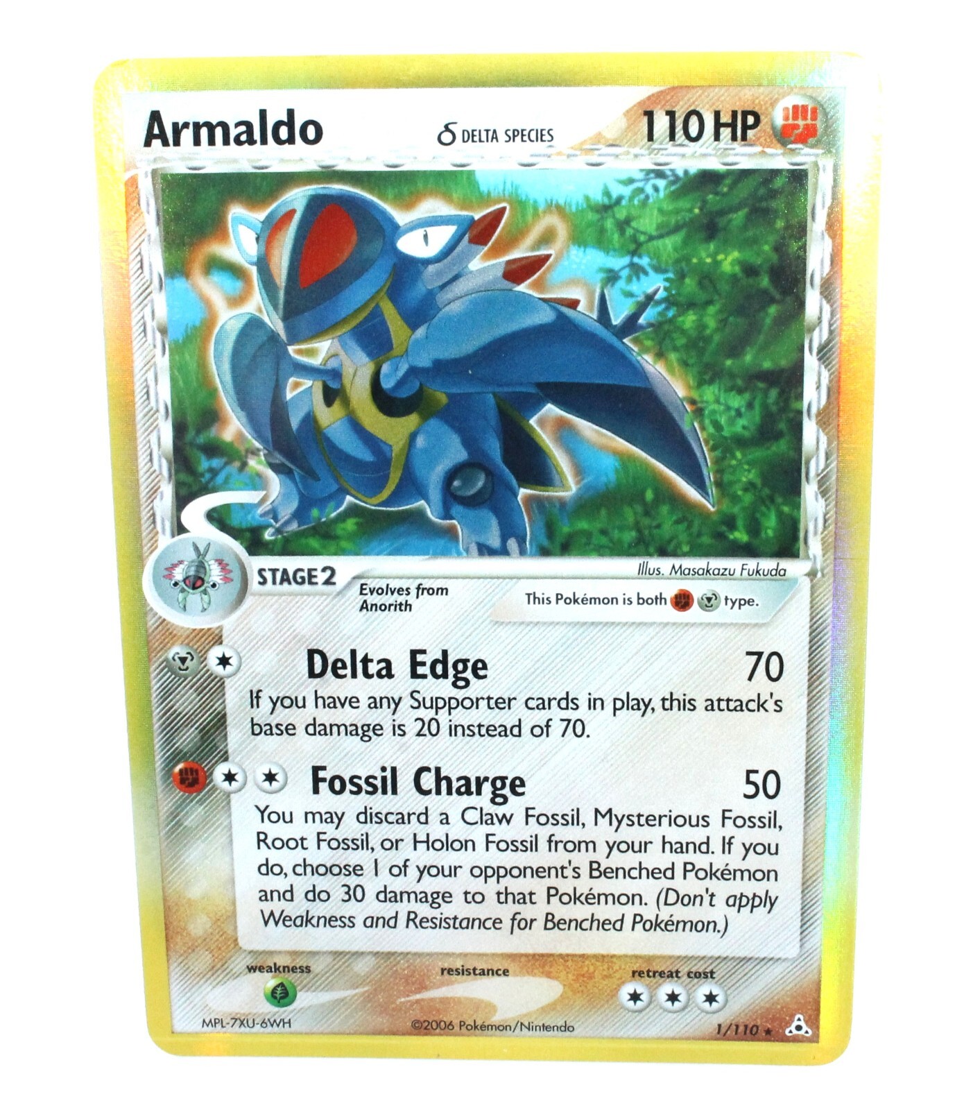 Armaldo 1/110 Reverse Holo EX Holon Phantoms 2006 - Pokemon Card TCG (NM)