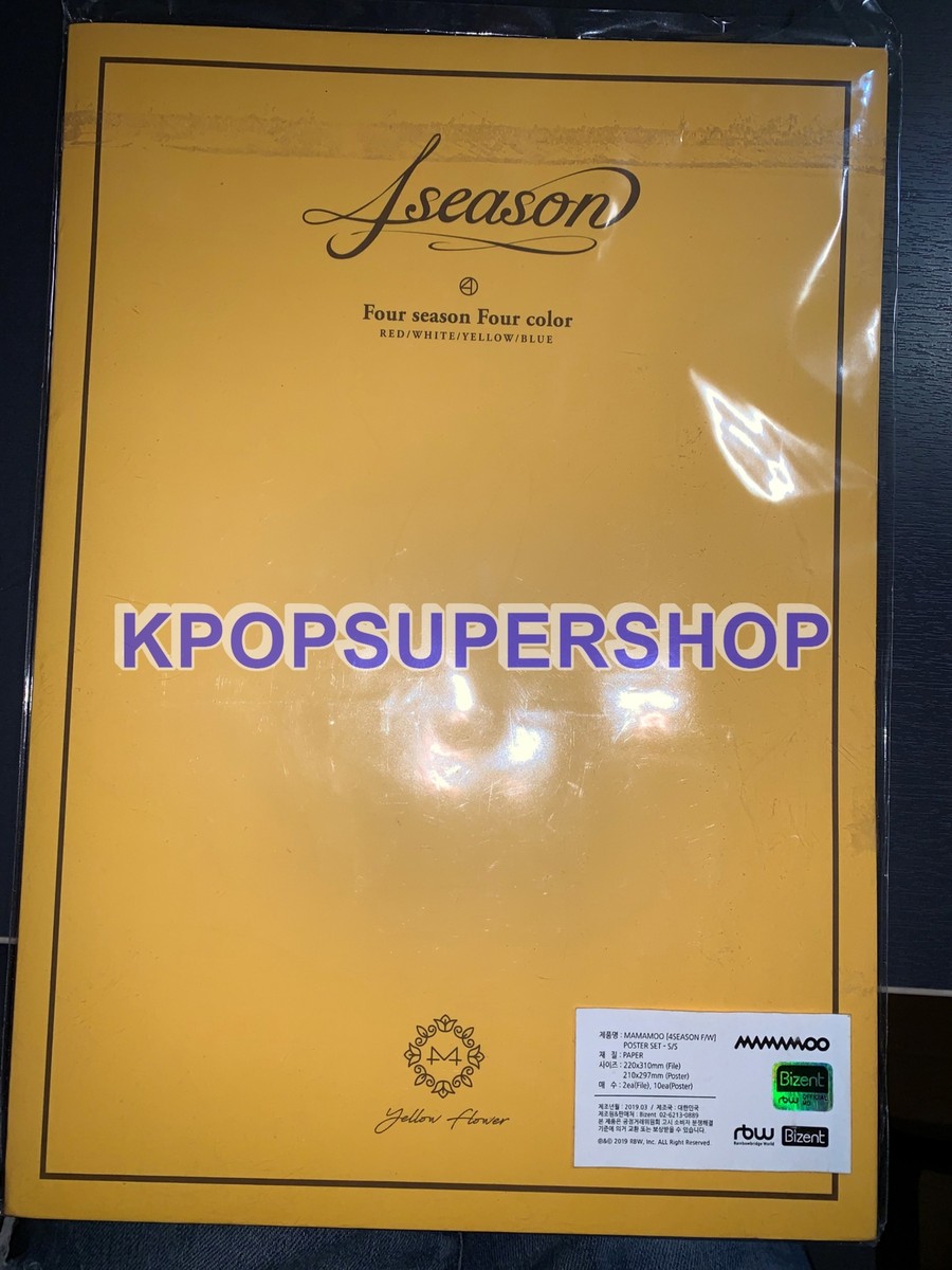 Mamamoo 2019 '4season F/W' Concert Goods - Poster Set (Type S/S