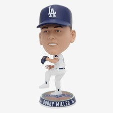 Bobby Miller Los Angeles Dodgers Field Stripe Bighead Bobblehead MLB Baseball