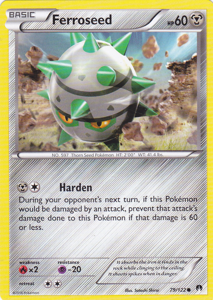 ferroseed pokemon card Buy | Vivid Voltage Metal Metal Reaction (10) Switch this Pokmon with 1 of your Benched Pokmon Pokemon Card Ferroseed AR 144/86