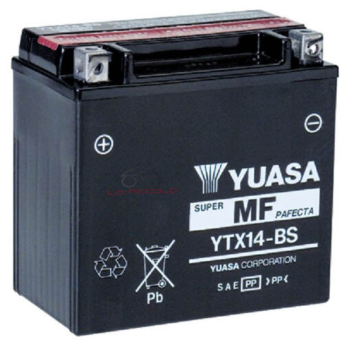 YUASA YTX14-BS BATTERY FOR BMW F 800 GS, F 800 ST - Picture 1 of 1