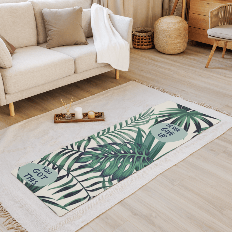 Handmade Rubber Yoga Mat for Meditation and Yoga Enthusiasts