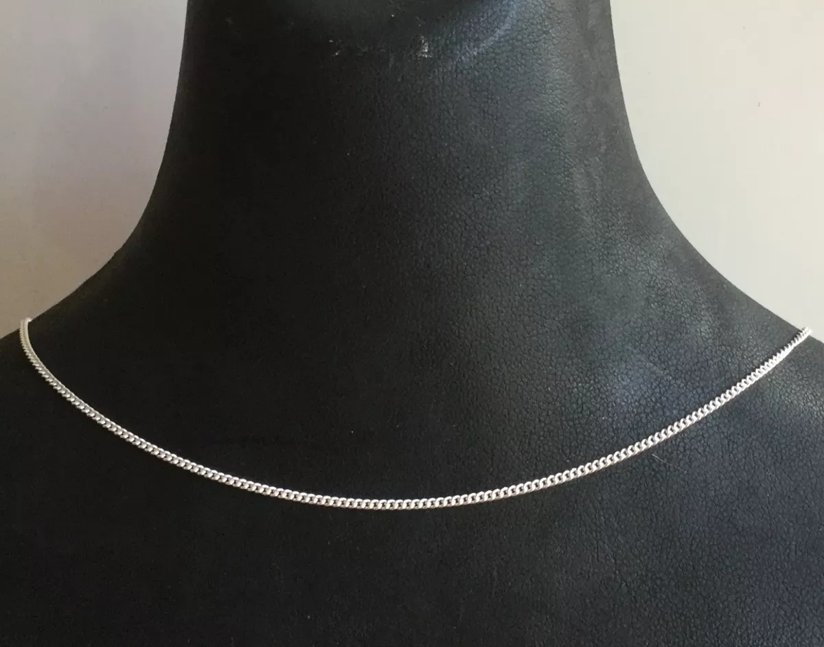 Sterling silver necklace chain 20 inches sale