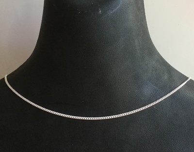 Sterling Silver (925) 20 Curb Necklace Chain (20 Inches) !! New