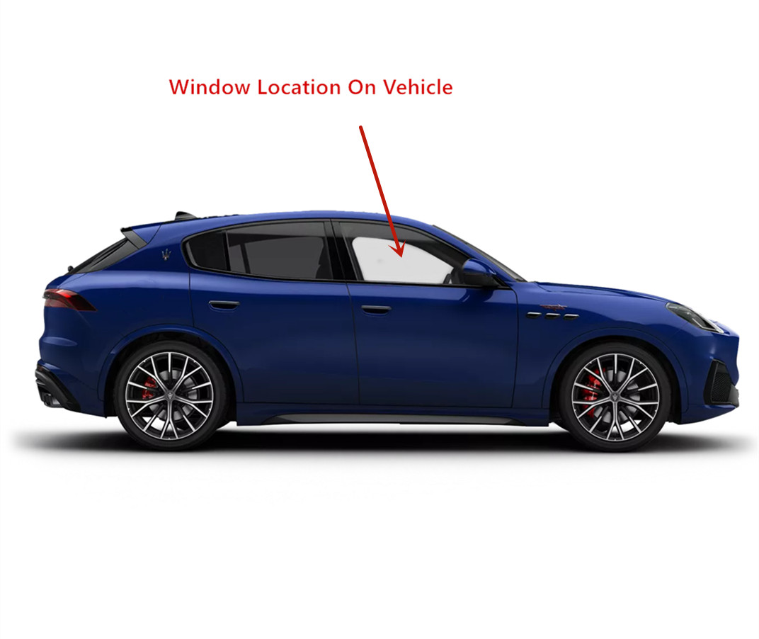 Fit 2023-2024 Maserati Grecale Passenger Right Side Front Door Window Door Glass