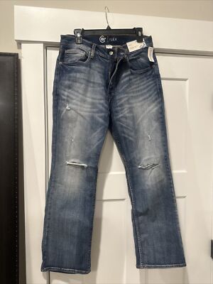 Men's Arizona Blue Jeans Straight Fit /Bootcut 360 Flex Size 34X30