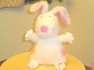 singing easter bunny stuffed animal