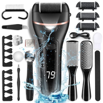 Electric Callus Remover for Feet, Rechargeable Portable Electronic Foot File ...