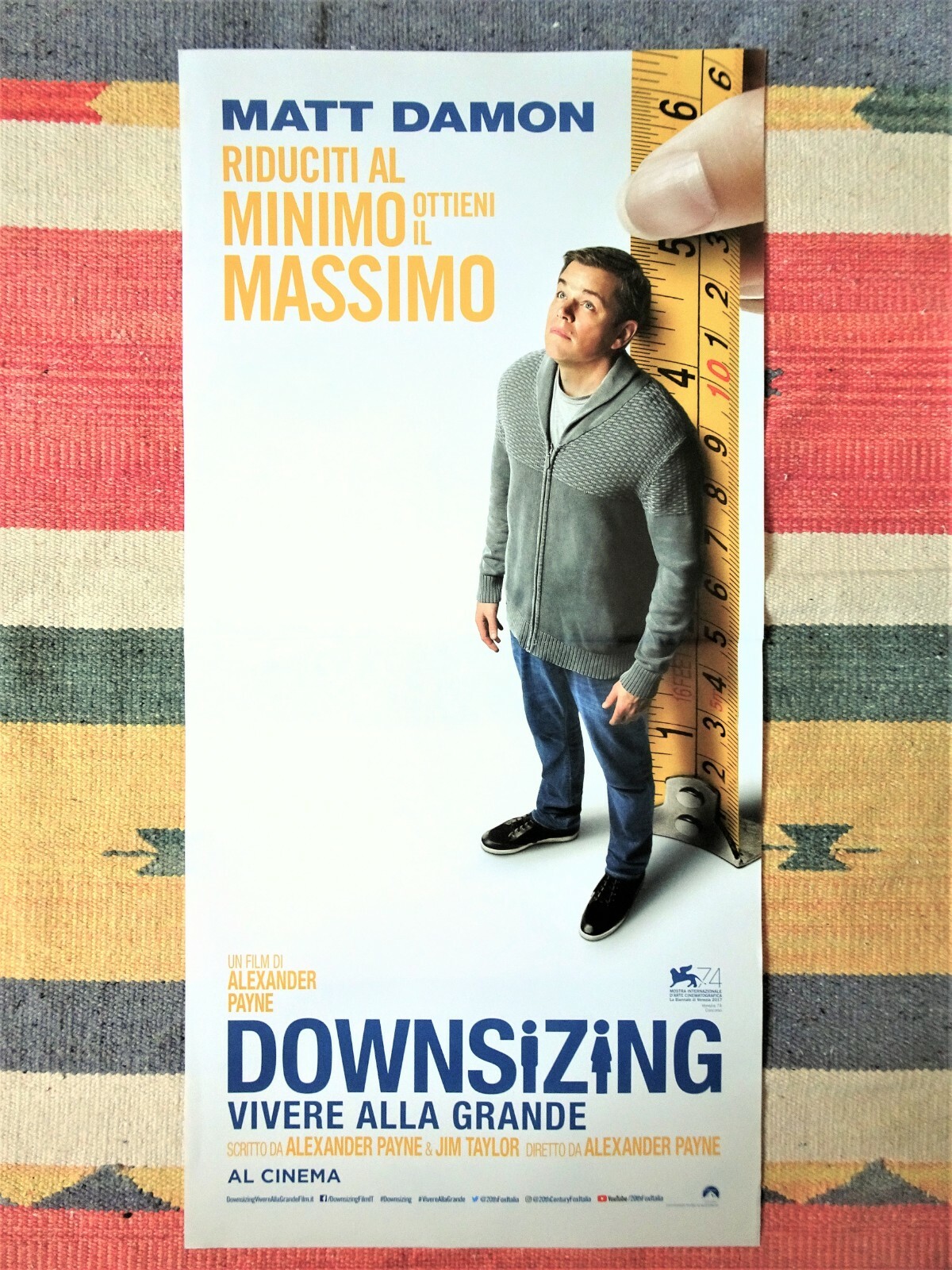 Locandina originale film Downsizing (2017) - Regia di Alexander Payne