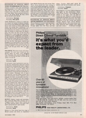 Platine Vinyle Philips AF-829 - Full Auto, Lecture électronique, 1979, Belgique