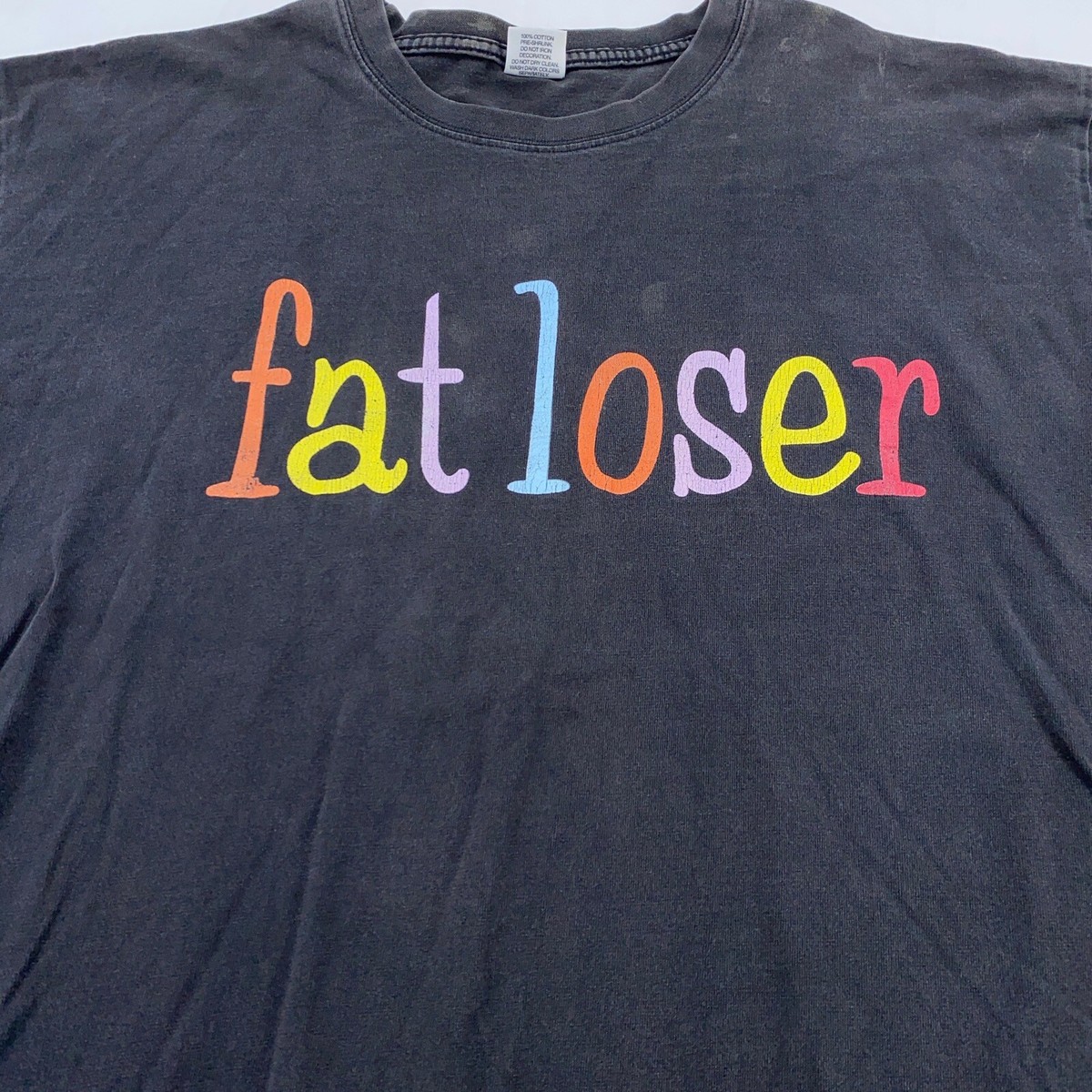 vintage 90s DON IMUS FAT LOSER T-Shirt LARGE/XL rock concert soft 