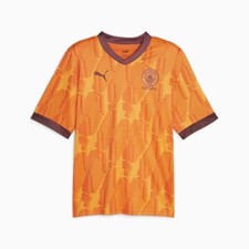 Puma Manchester City FC Prematch Jersey Orange Soccer Men's Large 772842-09