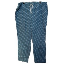 Vineyard Vines Mens Large Whale Print Pajama Pants Blue Purple Cotton Lounge PJs