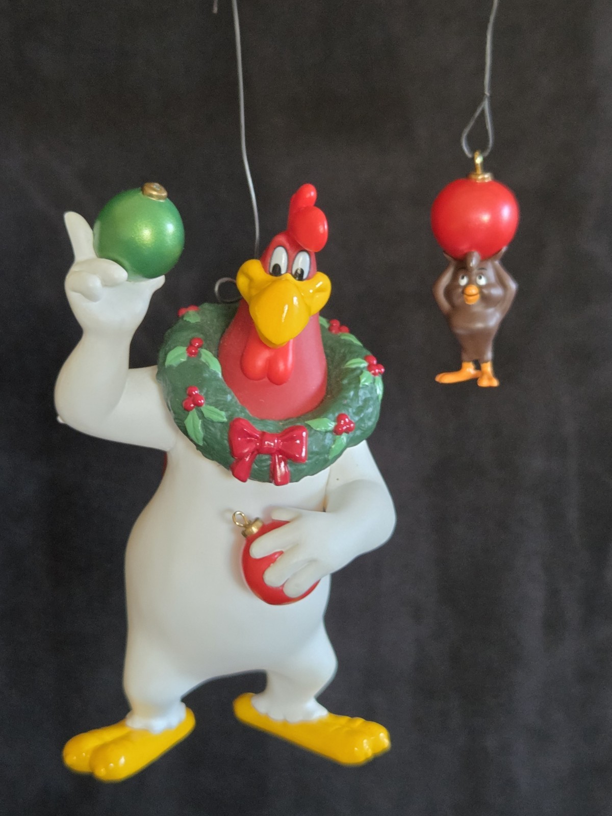 Figurine Warner 1988 : Foghorn Leghorn, Henery Hawk & Charlie Le Coq - Rare