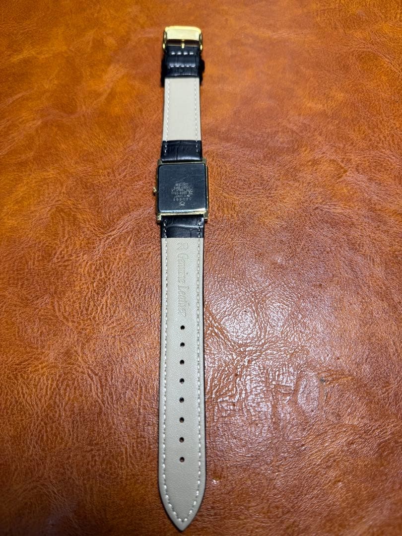 Seiko Dolce Rectangular Watch 1985 Dark Gray Roma… - image 7