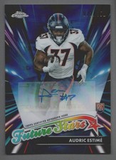 2024 Topps Chrome Football Future Stars AUTO Blue #FSA-AE Audric Estime 072/150