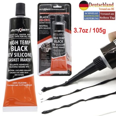 105g RTV Gasket Dichtung Maker Black Silikondichtung Dichtmasse schwarz Zylinder