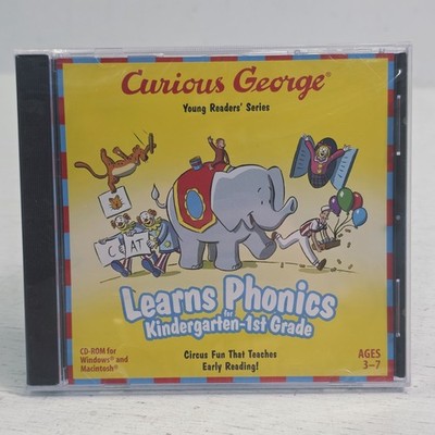 Curious George Learns Phonics K-1st Grade (CD-ROM PC, 2006) Brand New, Sealed