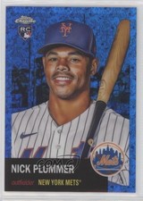 2022 Chrome Platinum Anniversary Blue Mini-Diamond Refractor Nick Plummer 4z8