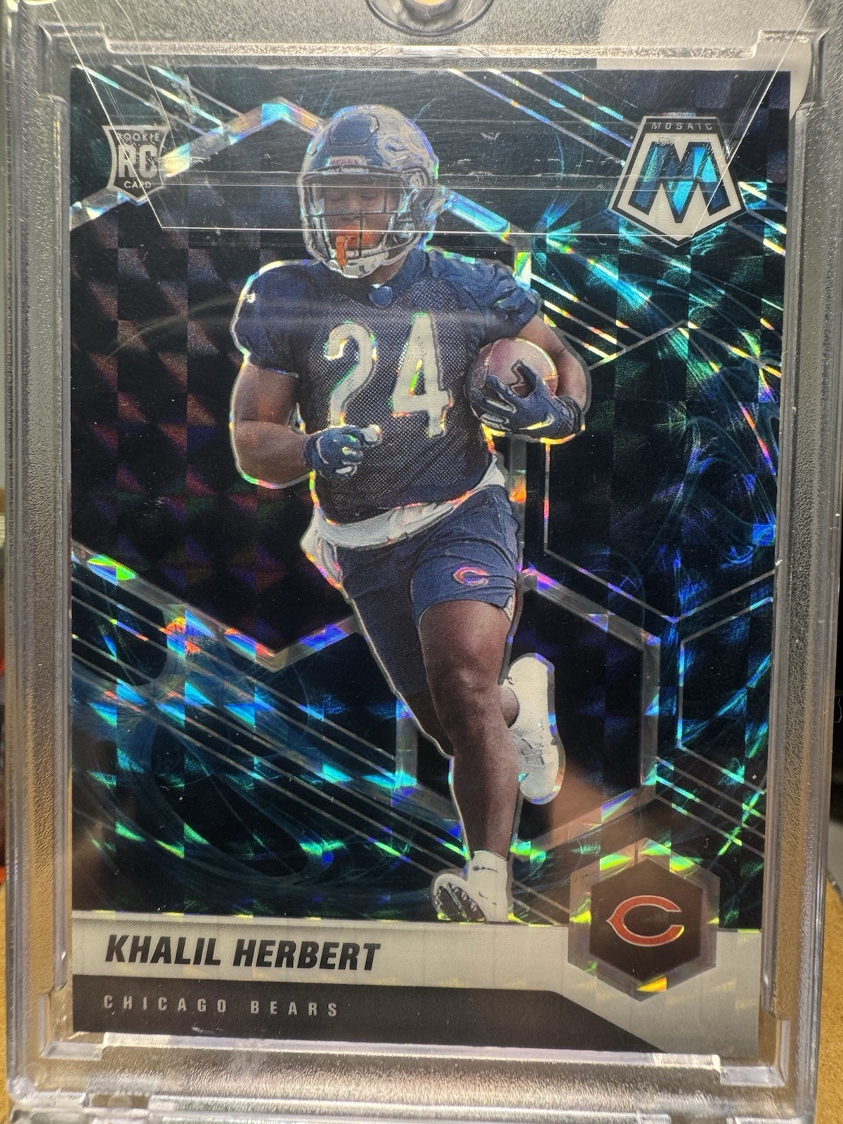 2021 Panini Mosaic - Rookies Khalil Herbert #380 Genesis Mosaic Prizm (RC)