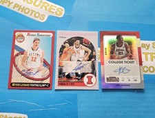 LOT OF 3 ILLINOIS BASKETBALL AUTOGRAPH CARDS Fighting Illini Cockburn Leonard