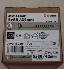 Würth Assy 4 CSMP Teilgewinde 5x80/42 neu in OVP