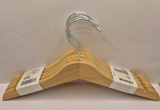 New IKEA HÄnga Children's Coat-hanger Pack Of 5 Wooden Clothes Hangers