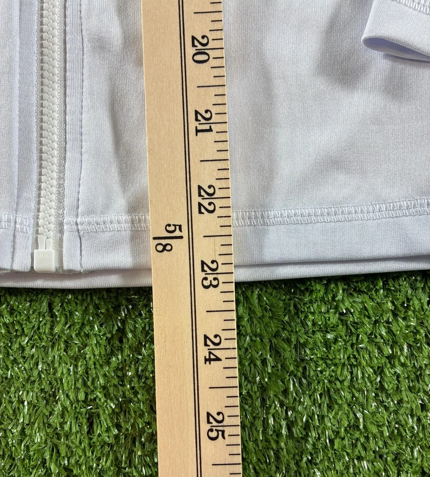 Roxy Women's Lycra Essentials Zip Rash Guard Full Sleeve Size Xtra Small White  - Image 3 of 4