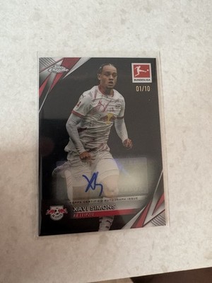 Topps Chrome Bundesliga Xavi Simons autograph Card / Unterschriebene Karte /10