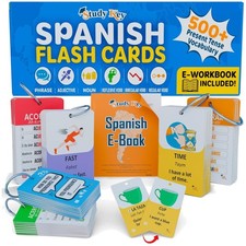 Comprehensive Spanish Flash Card Set - 500 Words