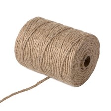 Natural Jute Twine Thick 3mm 656 Feet, Twisted Twine Rope String for Crafting...
