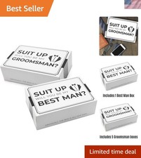 High-Quality 6-Pack Groomsmen Proposal Boxes - Easy Assembly and Elegant Design