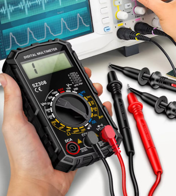 Digital Multimeter Messgerät Voltmeter Strom Amperemeter Kapazität Profi Prüfer