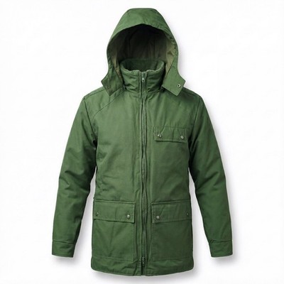 Herren Goretex Jacke Original Deutsch Vintage Mantel Wasserabweisend Gefüttert Wattiert