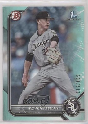 2022 Bowman Draft Aqua 112/199 Peyton Pallette #BD-177 01wi